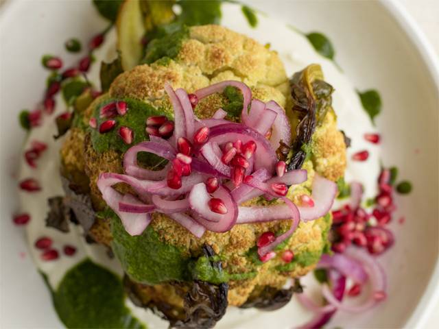 Roasted Cauliflower with Tahini