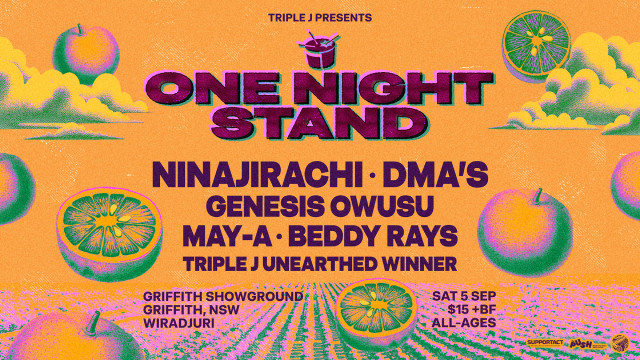 Triple J's One Night Stand is Coming to Griffith in 2026