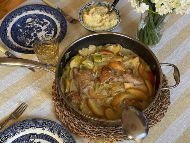 One Pan Chicken with envy™ Apples by Jessica Nguyen