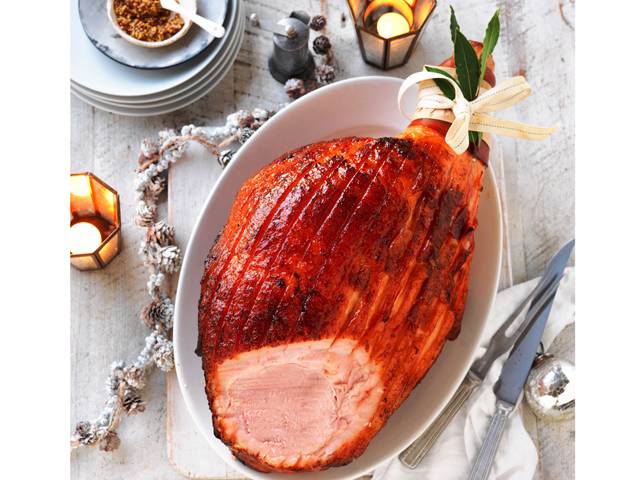 Burnt Honey, Whiskey and Orange Glazed Ham