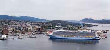 Ovation Of The Seas Debut in Hobart