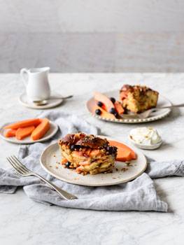 Papaya French Toast Bake