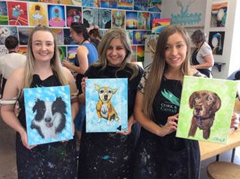 Cork & Canvas' Paint Your Pet Class