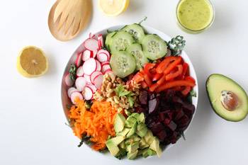 Detox Kale Salad with Lemon-Parsley Dressing