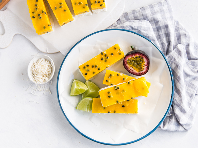 Passionfruit Vanilla Iceblock Bars