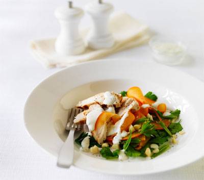 Persimmon and Herb Chicken Salad