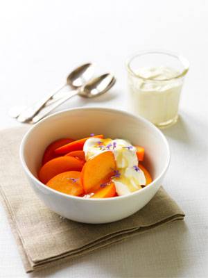 Persimmon with Honeyed Yoghurt