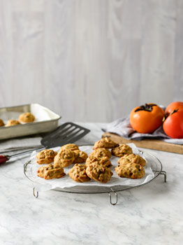 Chewy Persimmon and Ginger Cookies