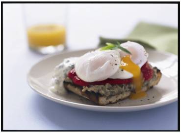 Poached Egg on Sicilian Caponata