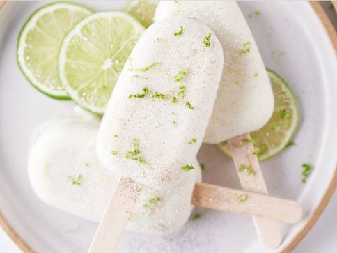 Vanilla Lime Popsicles