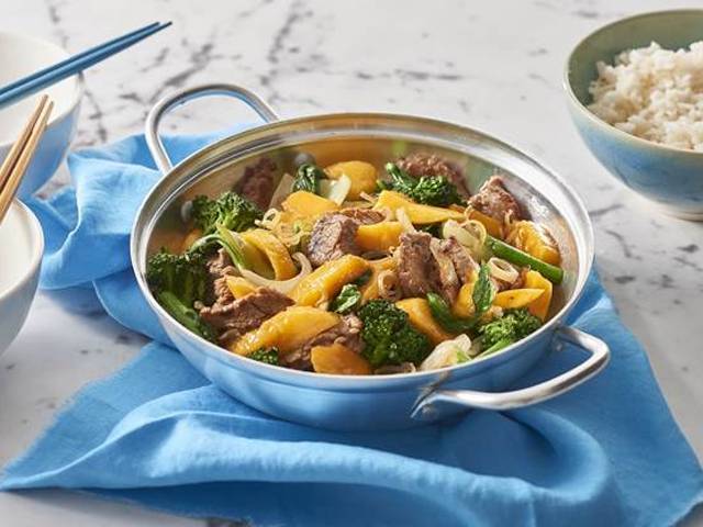 Pork, Lemongrass and Mango Stir Fry