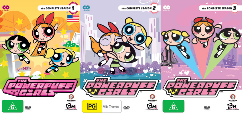 The Powerpuff Girls DVDs