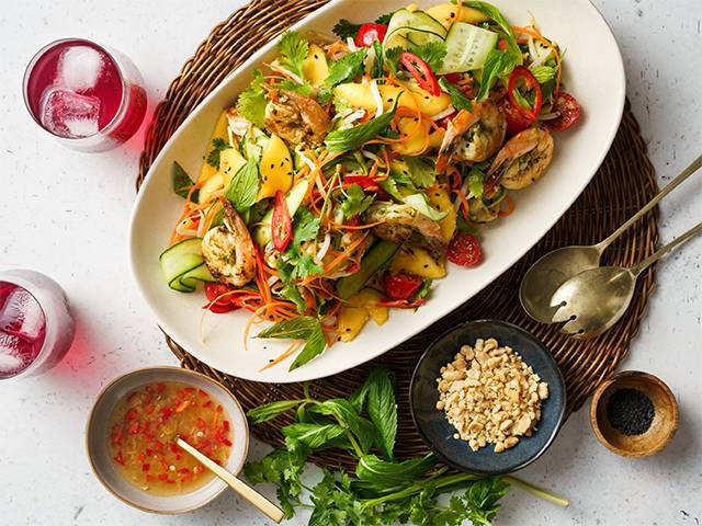 Vietnamese Style Prawn and Mango Salad