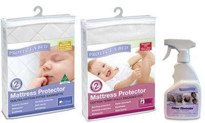 Protect-A-Bed: Cot Protecter and Odour Eliminator