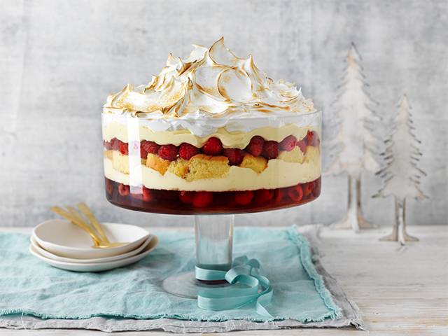 Raspberry Meringue Trifle