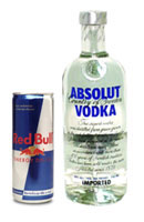 Red Bull Energy Drink Mixed With Vodka - Alcoholic vodka red bull mix