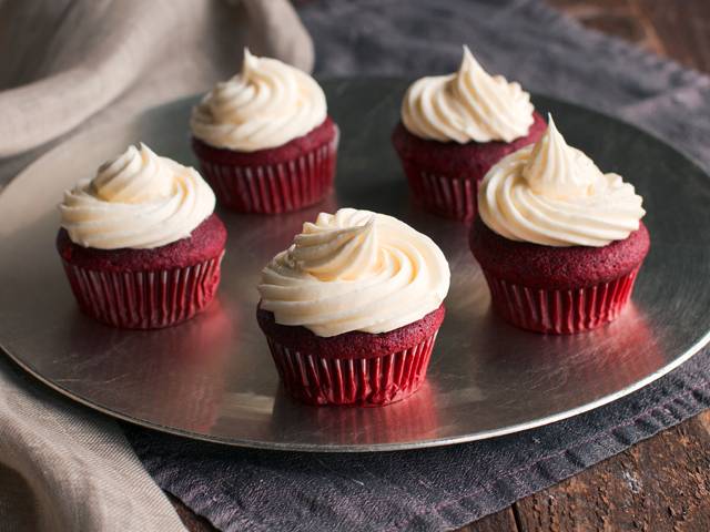 Raspberry Red Velvet Cupcakes