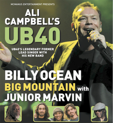 Billy Ocean, Ali Campbell's UB40 and Big Mountain Australian Tour