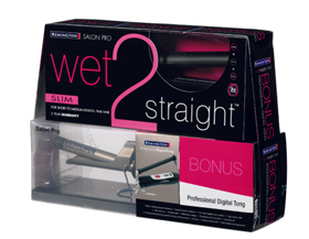 Remington Wet2Straight slim and the free Remington Professional Digital Tong