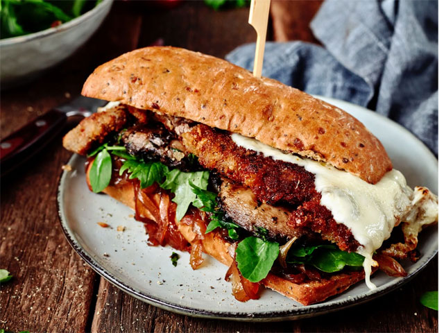 Dominique Rizzo's Italian Crumbed Porcini Steak Panini