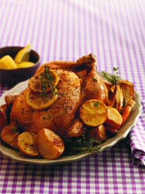 Roast Chicken with Lemon and Thyme