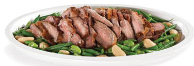 Citrus Roasted Lamb with Mixed Beans