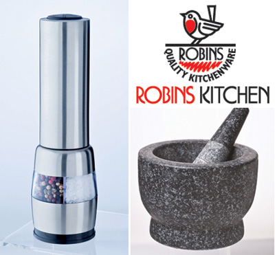 Mortar & Pestle, Salt & Pepper Mill