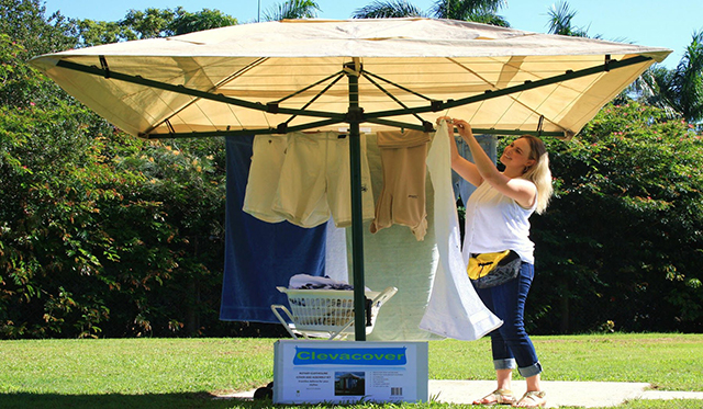 Win Austral Rotary Clothesline and Cover