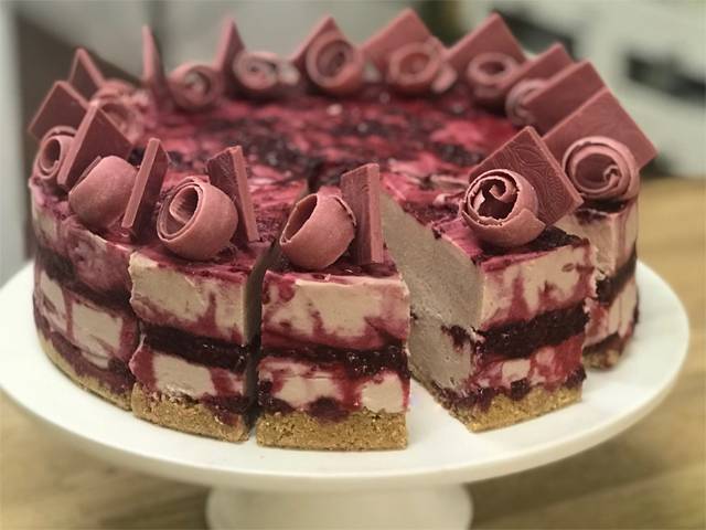 Ruby & Raspberry Cheesecake