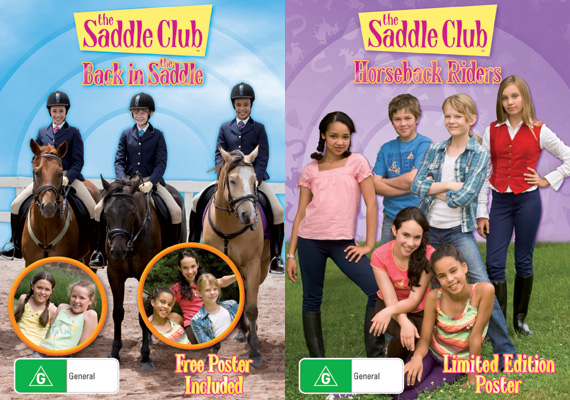 Saddle Club Back in the Saddle & Horseback Ridders DVD Twin Packs