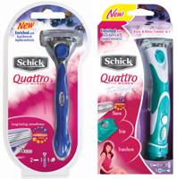 Schick Quattro for Women TrimStyle Razor with Acai Berry and Jojoba Extract