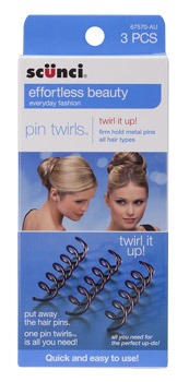 Scunci Pin Twirls