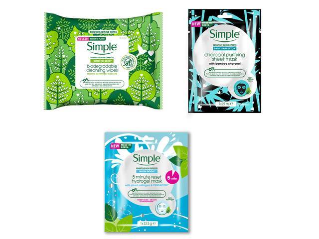 Simple Biodegradable Cleansing Wipes & Sheet Masks