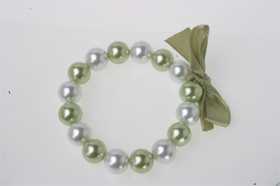 Sirens Betty Faux Pearl bracelet - Mint