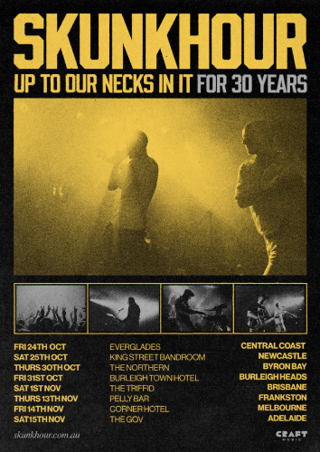 Skunkhour Announce 'Up To Our Necks In It' 30 Year Anniversary Tour