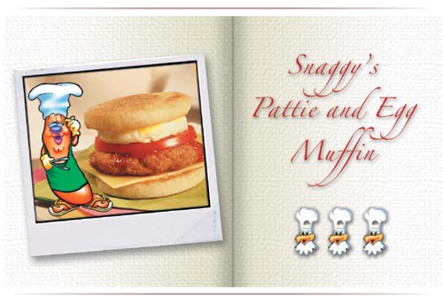 Lenard's Snaggy's Pattie and Egg Muffin