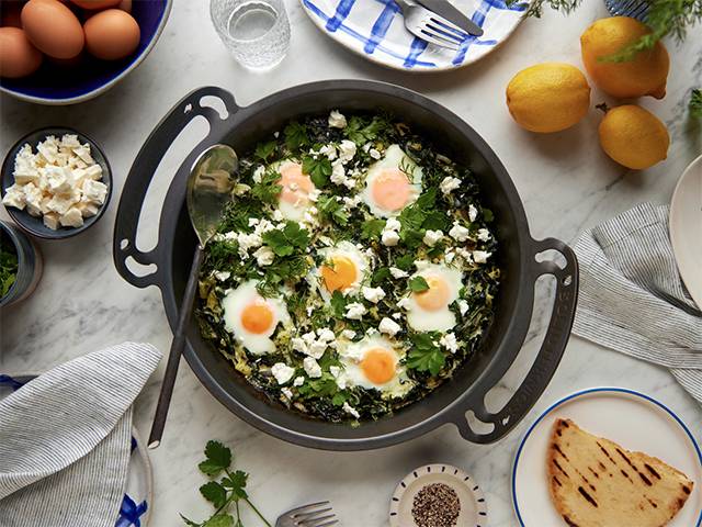 Spanakopita Baked Eggs