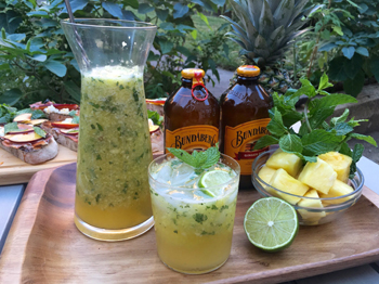 Spicy Pineapple Ginger Mint Punch