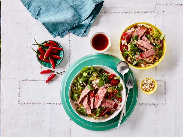Spicy Thai Lamb and Noodle Salad