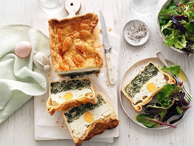 Spinach, Ricotta & Egg Torte