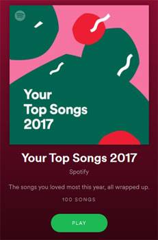 Spotify Year In Music 2017