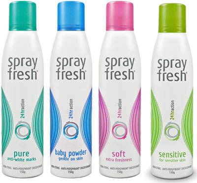 Spray Fresh Anti-Perspirants