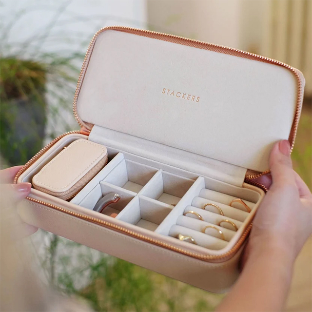 Stackers Blush Large Travel Jewellery Box