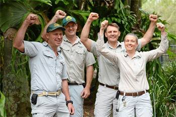 In Steve's footsteps: Croc team gather before Steve Irwin Day