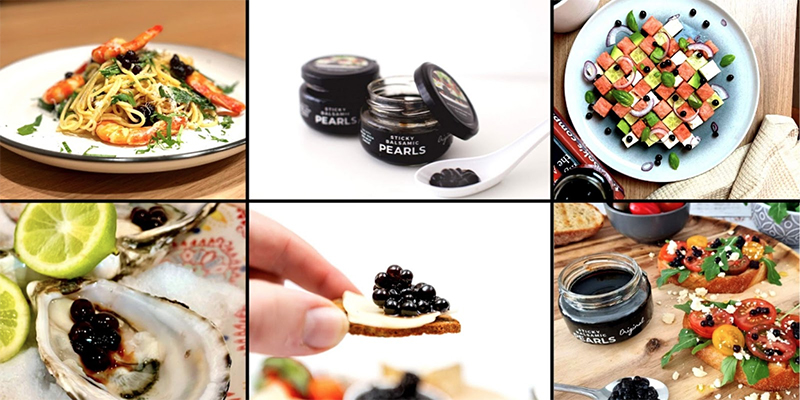 Sticky Balsamic Pearls