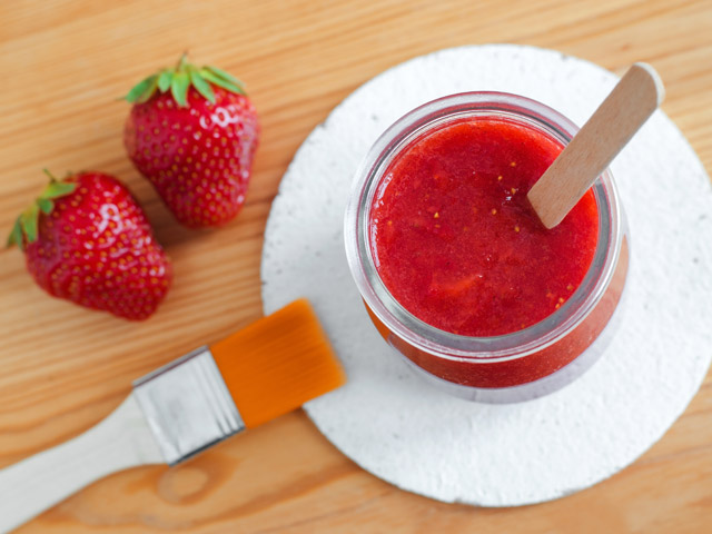 Strawberry Honey and Coconut Oil Hair Mask