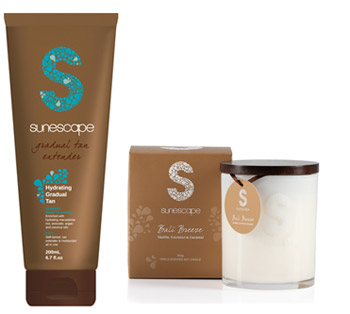 Sunescape Gradual Tan and Triple Scented Candles