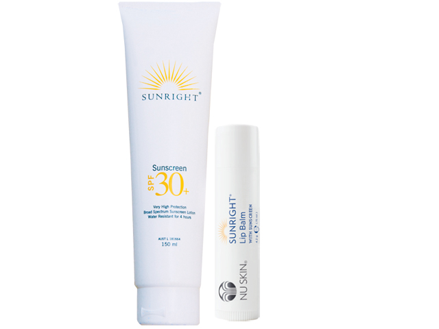 Nu Skin SUNRIGHT Sunscreen SPF30+ and Lip Balm