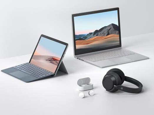 Surface Go 2, Surface Book 3, Surface Headphones 2 and Surface Earbuds