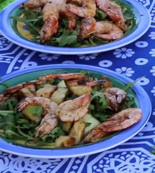 Barbecue Prawn Summer Salad